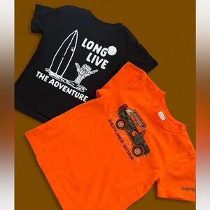 Carhartt Kids' Orange Explore and Little Rad Things Adventure Tee Bundle